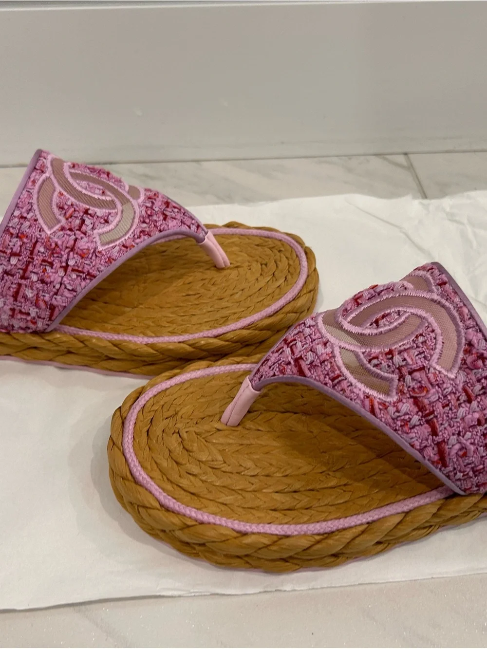 CHANEL thong sandals